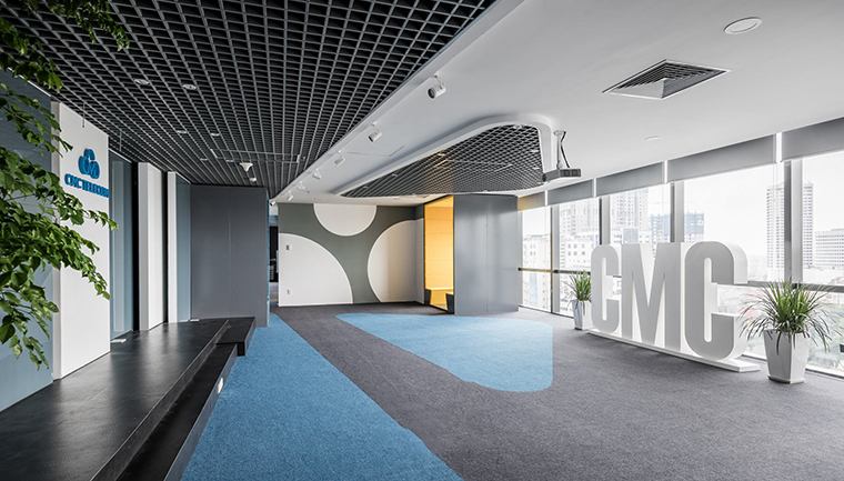 Thảm văn phòng sử dụng thảm cuộn một màu Malaysia